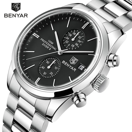 BENYAR 2024 Luxury Sports Quartz Watch