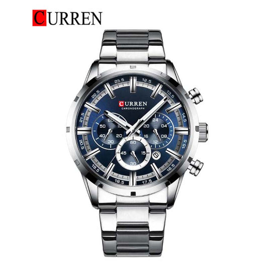 CURREN Original Brand Stainless Steel Band Wrist Watch For Men With Brand (Box & Bag)-8355