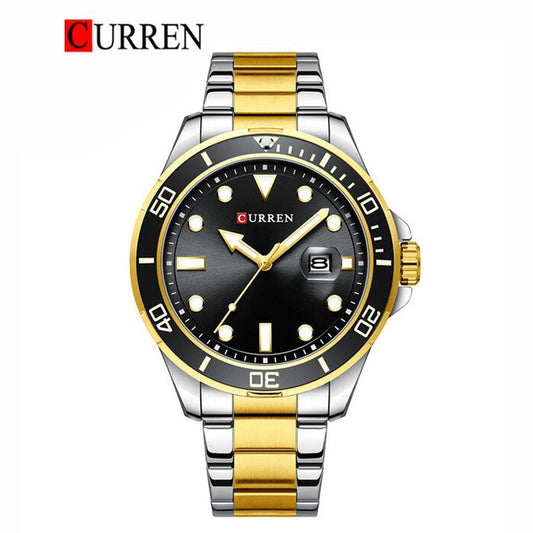 CURREN Original Brand Stainless Steel Band Wrist Watch For Men With Brand (Box & Bag)-8388