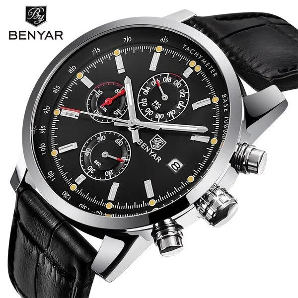 BENYAR 2024 Luxury Sports Quartz Watch