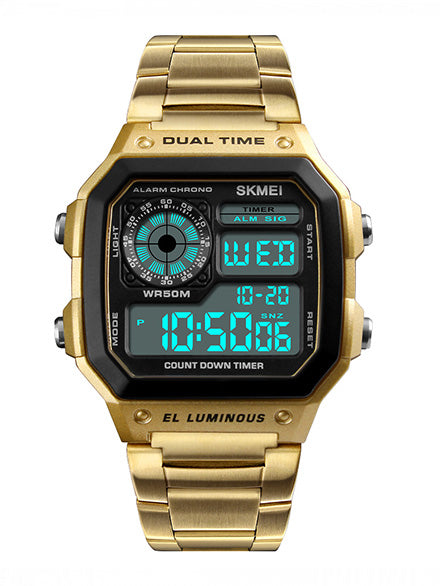 SKMEI New Men Quartz Digital Watch 1335 Golden