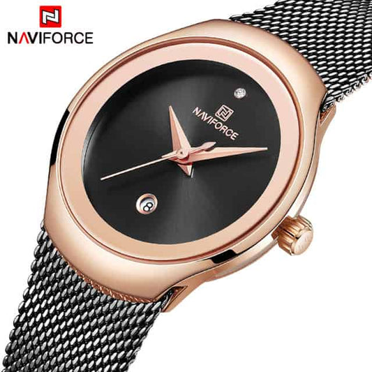 Naviforce Steel Mesh Ladies Edition