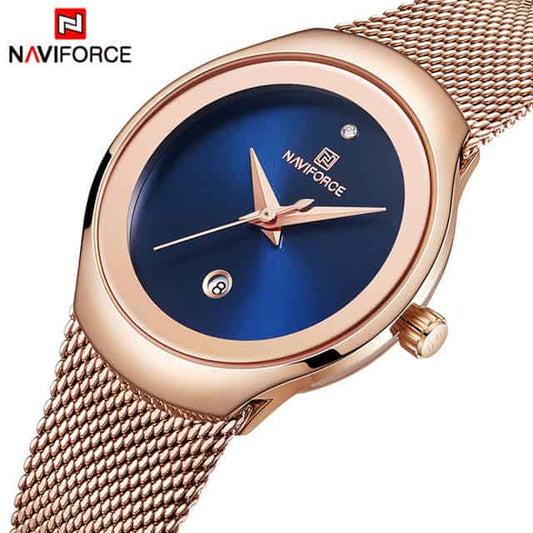 Naviforce Steel Mesh Ladies Edition