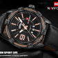 NaviForce 9117 Black Leather Strap Men’s Analog Dress Watch