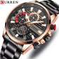 CURREN Original Brand Stainless Steel Band Wrist Watch For Men With Brand (Box & Bag)-8415